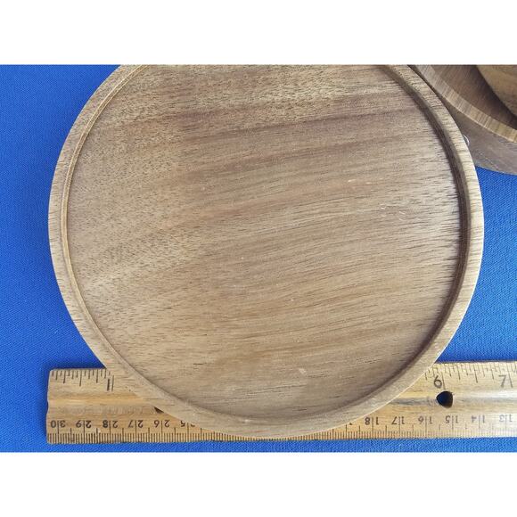 3-Pack Round Floating Shelves for Wall Decor, 6'' Diameter Beech Wood - Picture 5 of 5